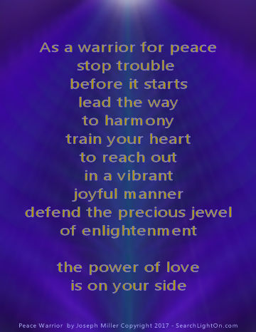 peace warrior poem